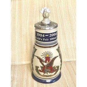 CB28 Anheuser Busch Stein 100th Anniversary St. Louis World’s Fair w/COA 2004